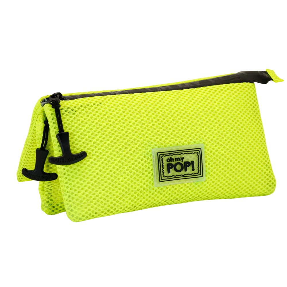 Trousse Triple Mesh Oh My Pop! Yellow Neon