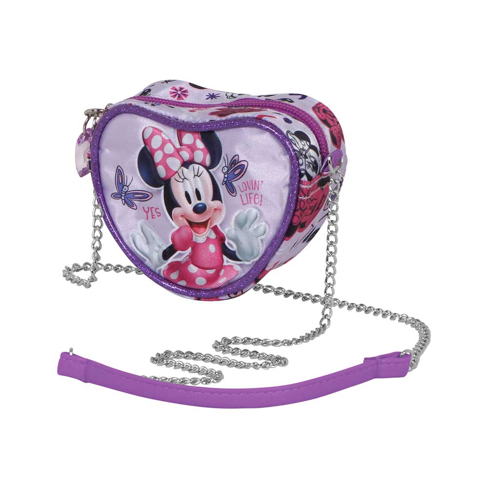 Sac à Bandoulière Mini Coeur Minnie Mouse Butterflies