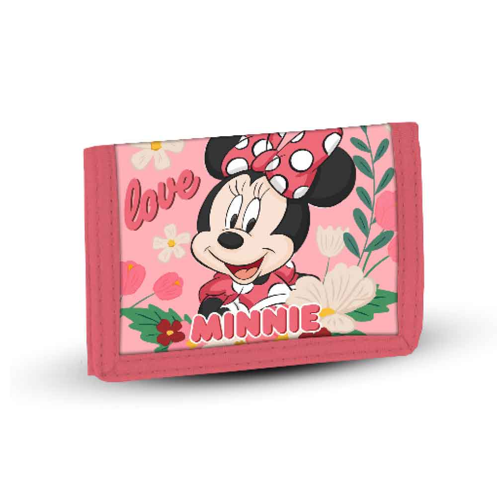 Billetero Velcro Minnie Mouse Garden
