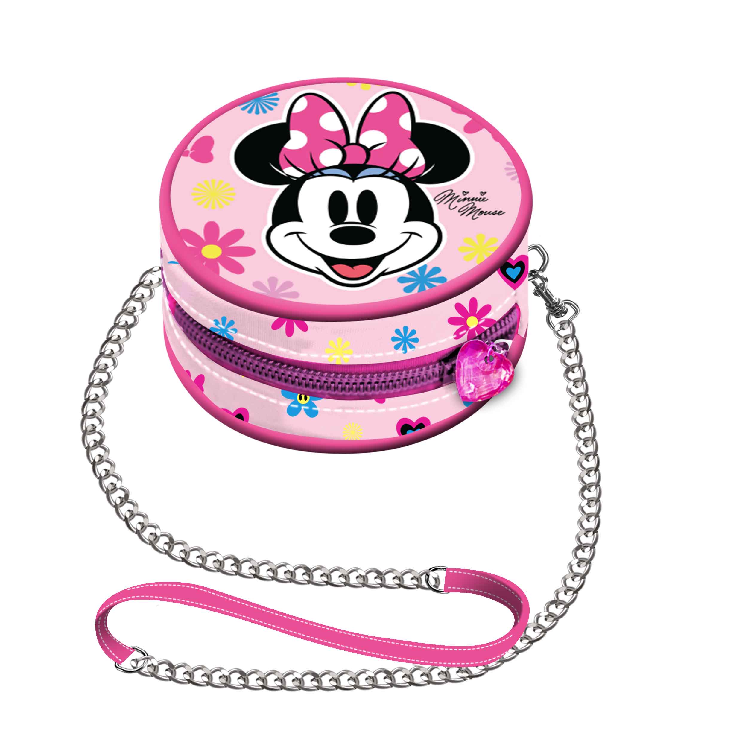 Mini Round Chain Bag Minnie Mouse Floral