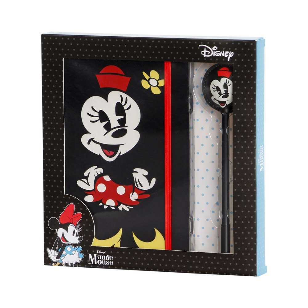 Diario + Bolígrafo Fashion Minnie Mouse Face