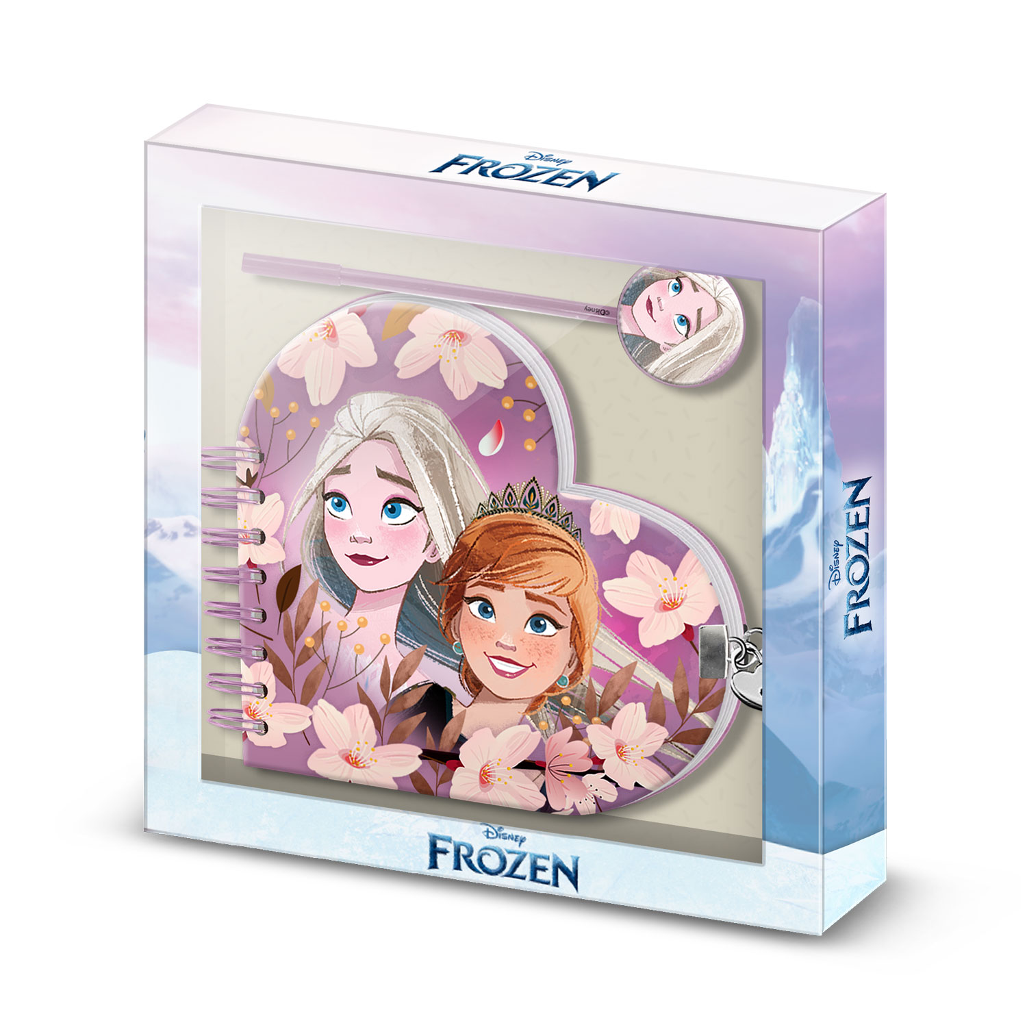 Heart Diary + Pen Frozen 2 Petal