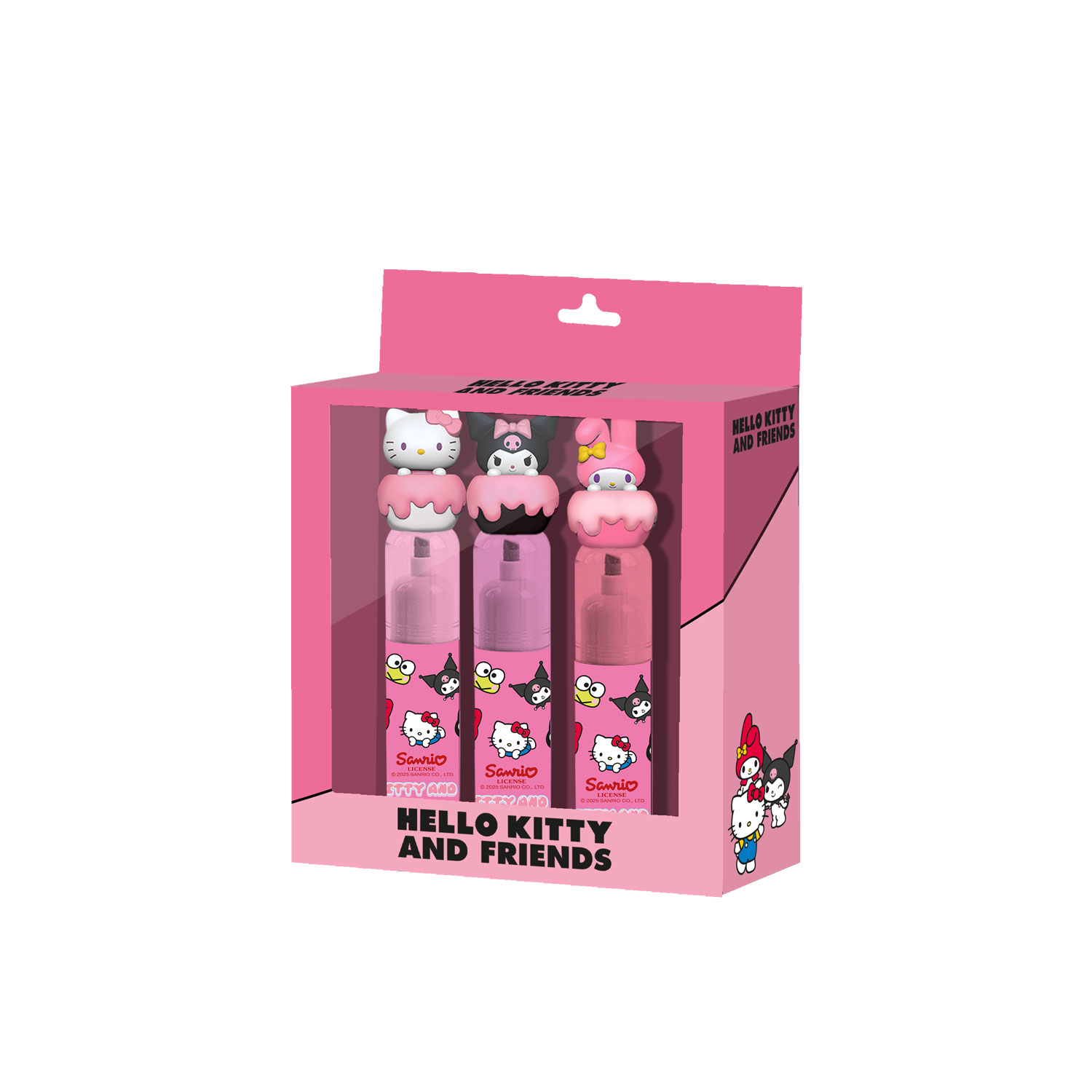 Pack de 3 Marcadores Hello Kitty Mix