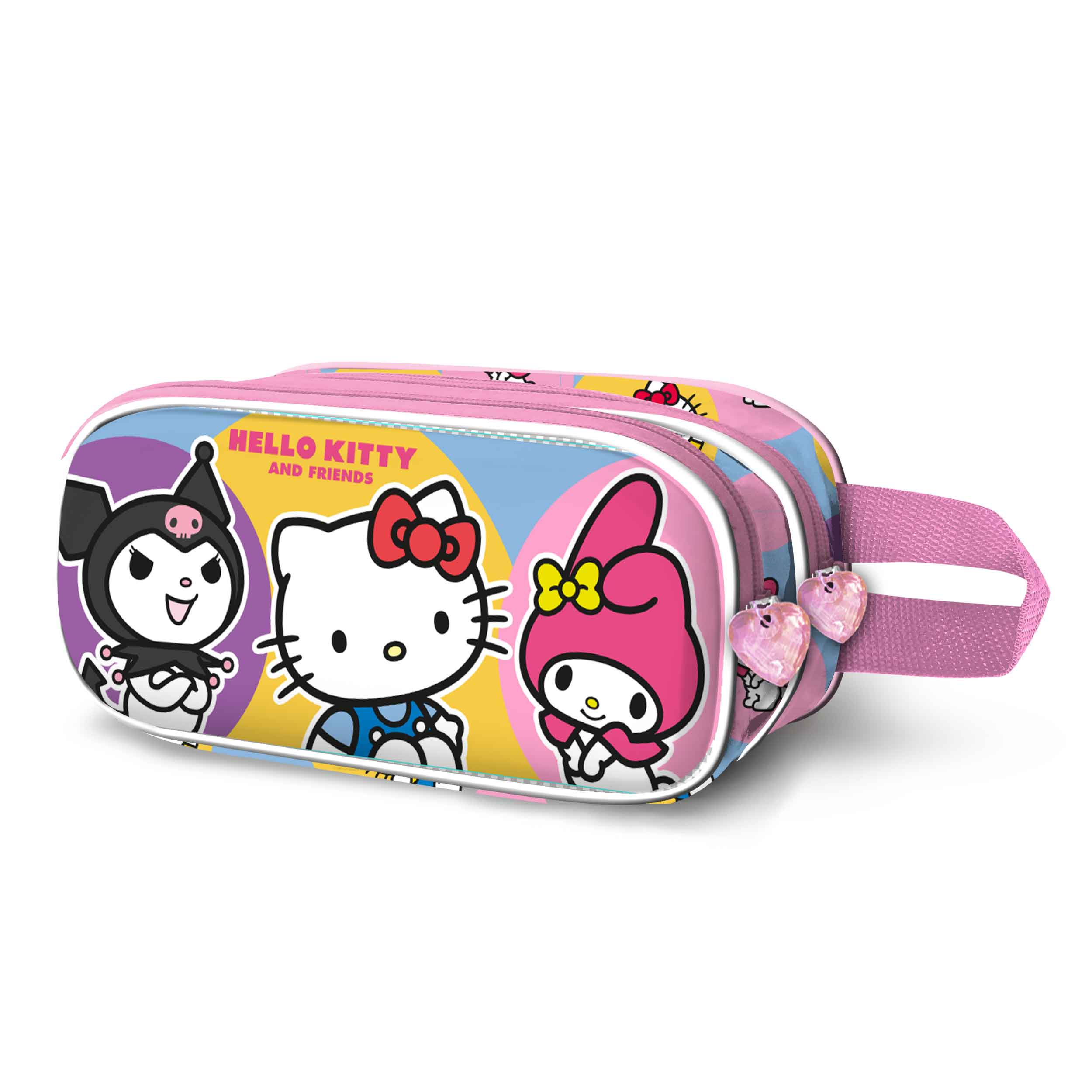 Estuche Portatodo Doble 3D Hello Kitty Happy