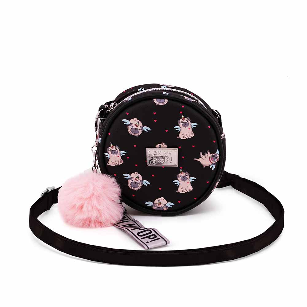 Borsa a Tracolla Rotonda Piccola Oh My Pop! Pug