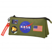 Wholesale Distributor FAN Triple Pencil Case NASA Khaki
