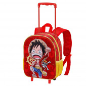 Grossista Distributore vendita all'ingroso Zainetto 3D con Ruote Piccolo One Piece Luffy