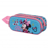 3D Double Pencil Case Minnie Mouse Big Smile
