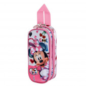 Estuche Portatodo Doble 3D Minnie Mouse Too Cute
