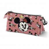 Estuche Portatodo Triple Minnie Mouse Aqua