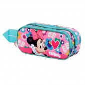 Grossiste Distributeur Vente en gross Trousse Double 3D Minnie Mouse Heart