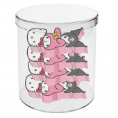 Mayorista Distribuidor Cubo con 12 Gomas Hello Kitty Mix