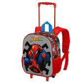 Grossista Distributore vendita all'ingroso Zainetto 3D con Ruote Piccolo Spiderman Symbol