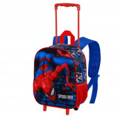 Wholesale Distributor Small 3D Backpack with Wheels Spiderman Wall