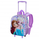 Grossiste Distributeur Vente en gross Sac à dos 3D à Roulettes Petit La Reine des Neiges 2 (Frozen) Beauty