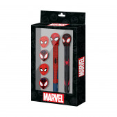 Mayorista Distribuidor Pack de Boli Gel + Lápiz Eternal + 4 Gomas Spiderman Peter
