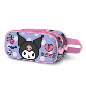 Estuche Portatodo Doble 3D Kuromi Rebel