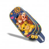 3D Double Pencil Case Lion King Friends