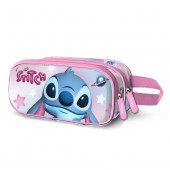Estuche Portatodo Doble 3D Lilo y Stitch Cosmic