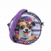 Wholesale Distributor Round Shoulder Bag Krazymals Chihuahua