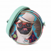 Wholesale Distributor Round Shoulder Bag Krazymals Pug